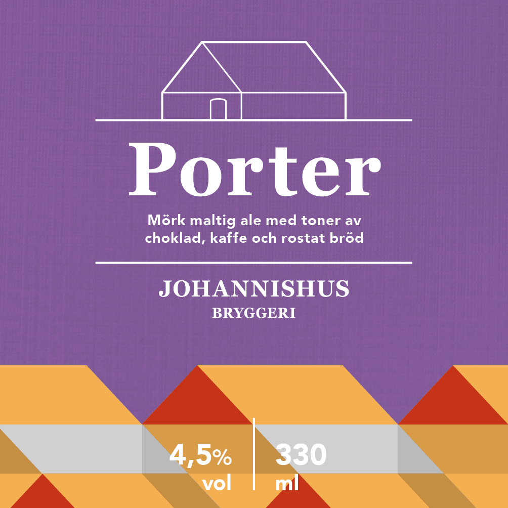 Ursnitt av etikett för Johannishus Porter