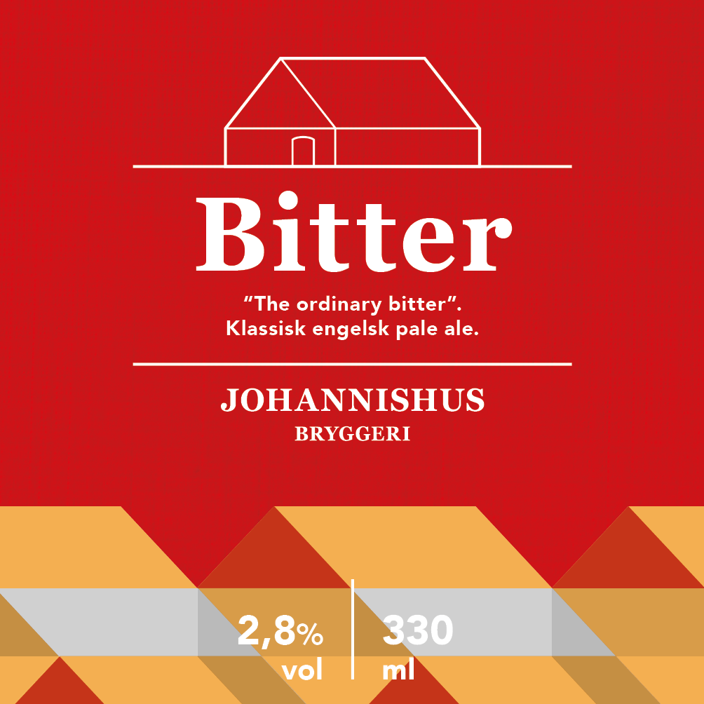 Ursnitt av etikett för Johannishus Bitter 2,8